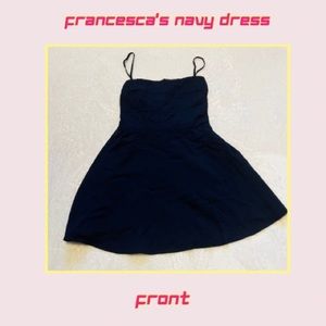 Francesca’s Navy Blue Summer Dress